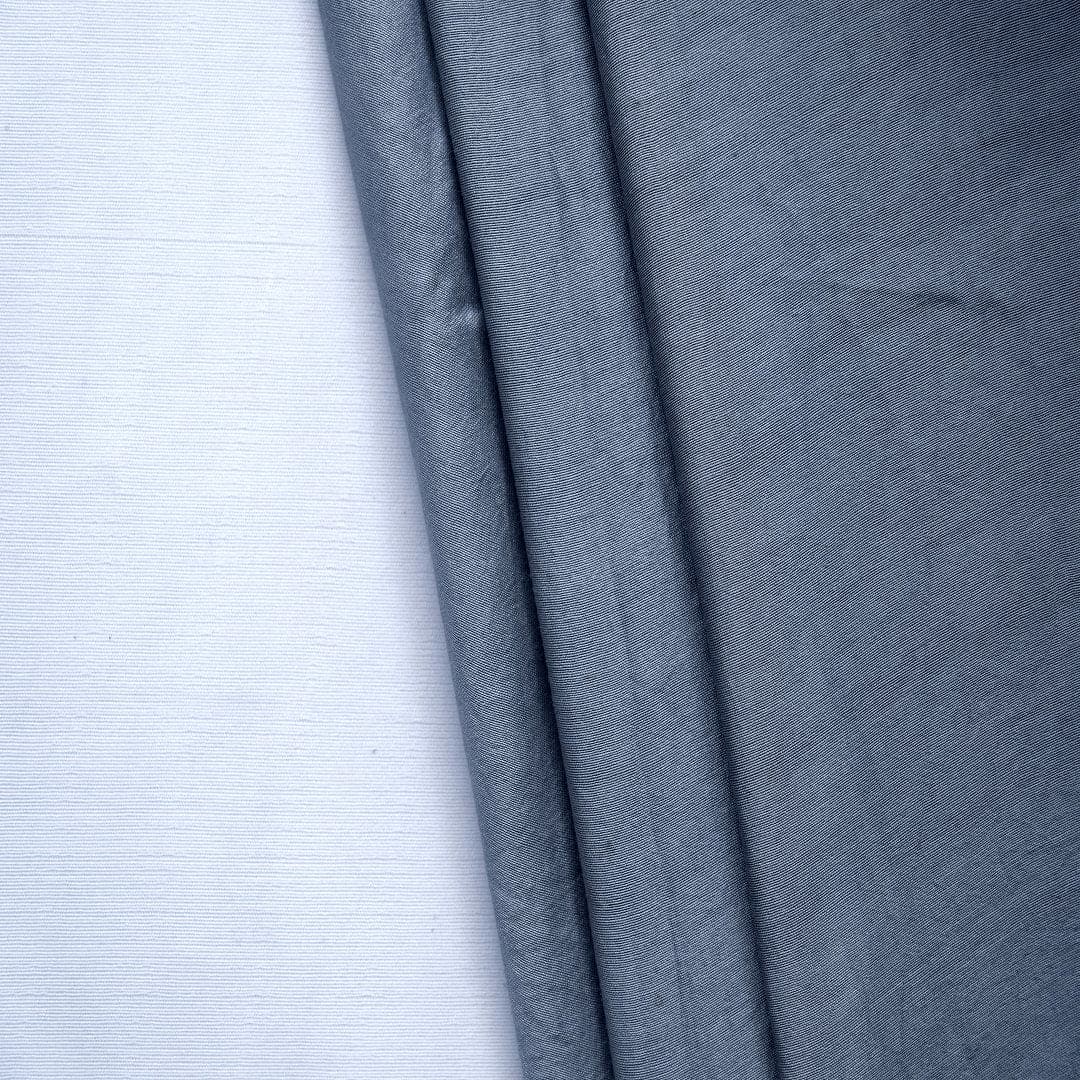 Cotton Silk Fabric - Grey - Charkha TalesCotton Silk Fabric - Grey