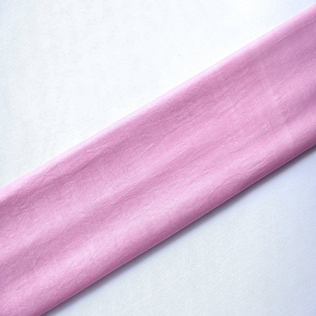 Cotton Silk Fabric - Pink - Charkha TalesCotton Silk Fabric - Pink