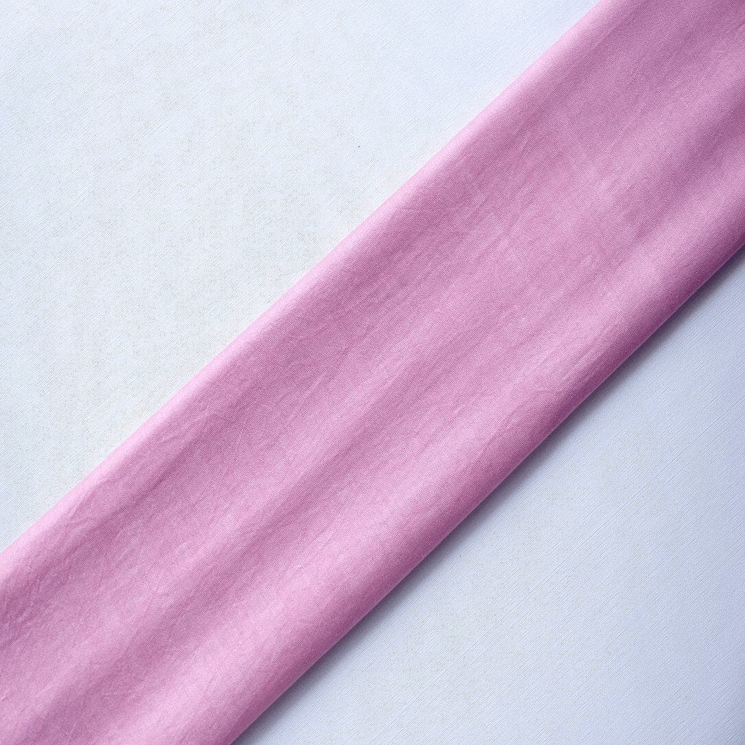 Cotton Silk Fabric - Pink - Charkha TalesCotton Silk Fabric - Pink