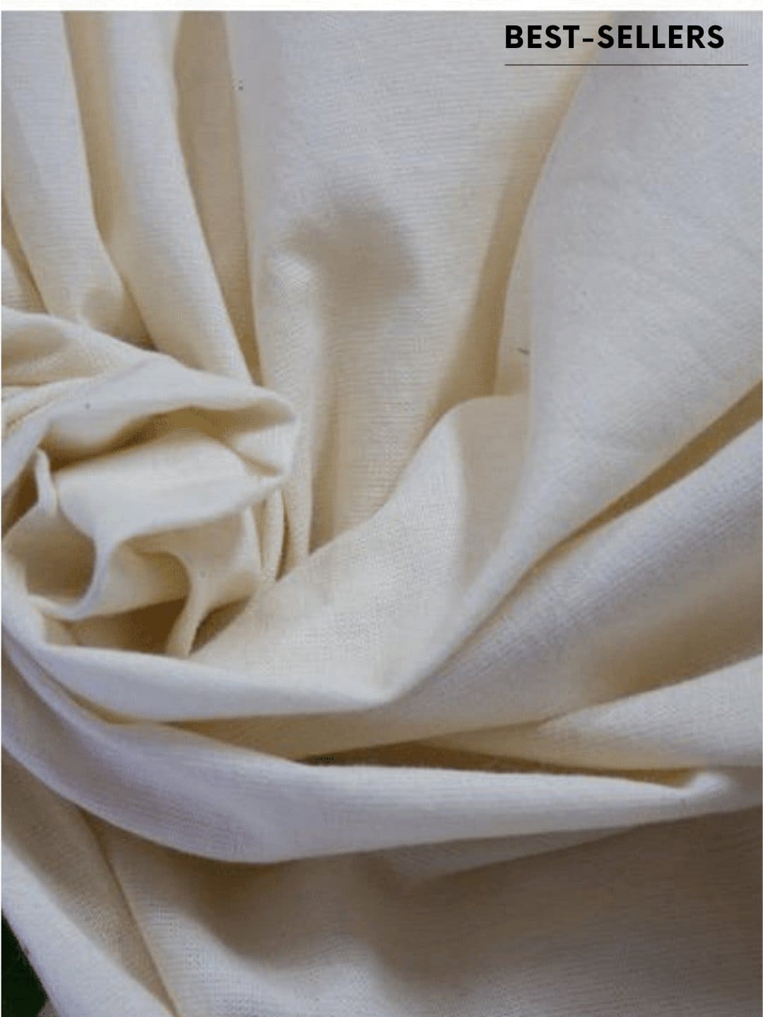 Cream Khadi Cotton Fabric - Charkha TalesCream Khadi Cotton Fabric