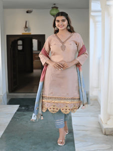 Gotta Compliments  Kurta Set - Blush Pink