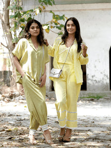 Chikankari Co-ord Set - Green