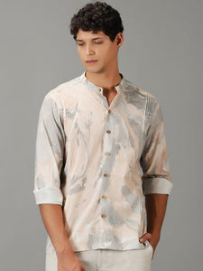 Hand Dyed Cotton Shirt - Grey