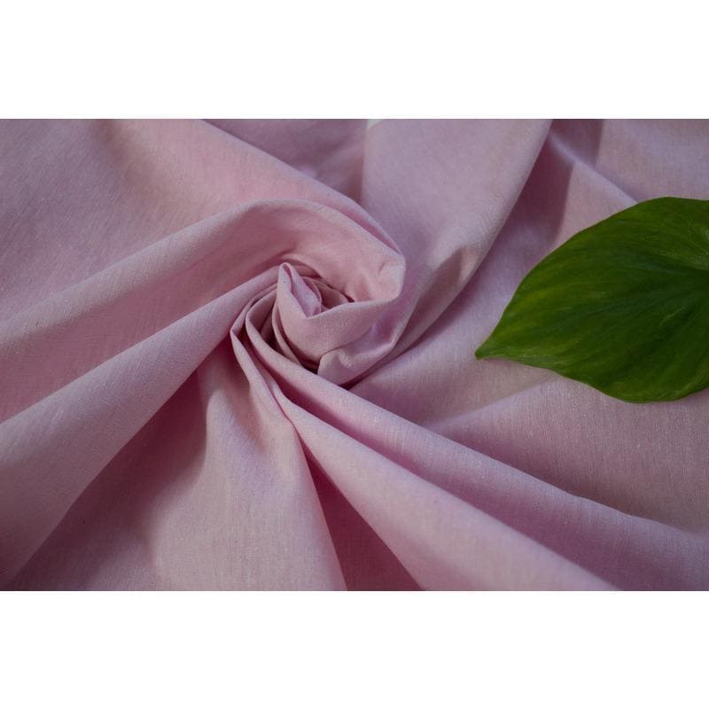 Khadi Cotton Fabric - Pink - Charkha TalesKhadi Cotton Fabric - Pink