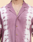 Lavender Hand Dyed Cotton Shirt - Charkha TalesLavender Hand Dyed Cotton Shirt