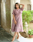 Light Purple Utsav Chikankari Dress - Charkha TalesLight Purple Utsav Chikankari Dress