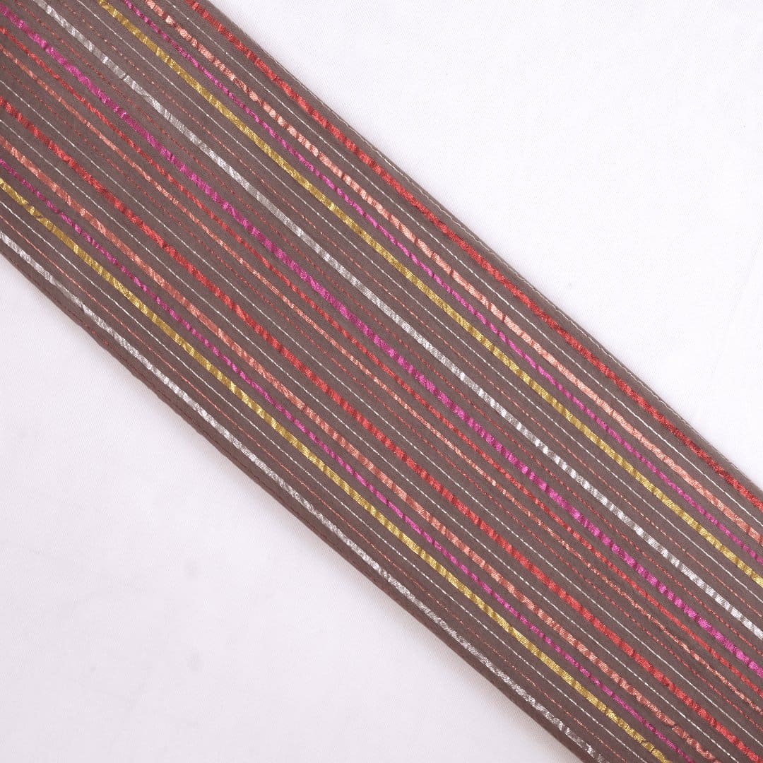 Lurex Cotton Fabric - Beige - Charkha TalesLurex Cotton Fabric - Beige