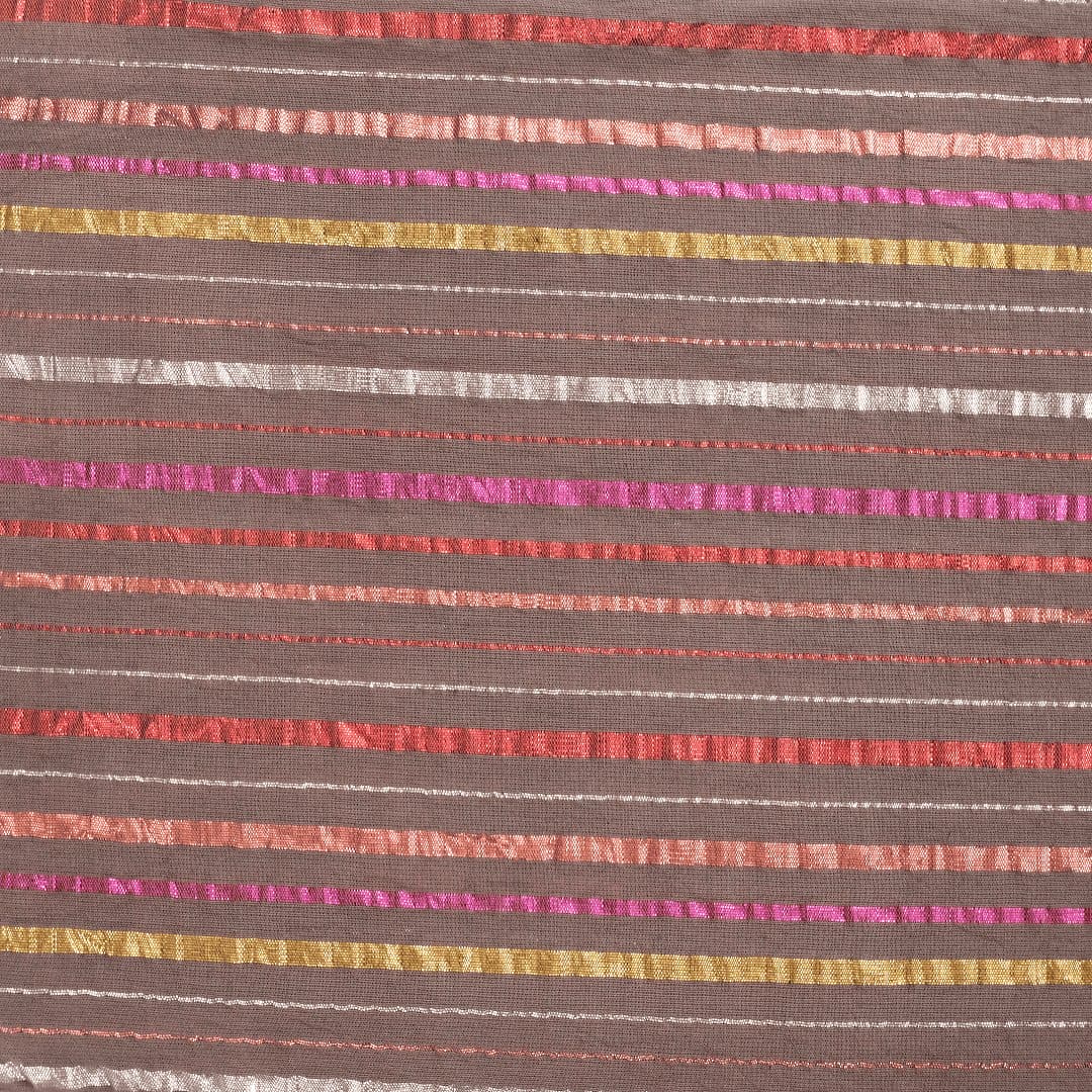 Lurex Cotton Fabric - Beige - Charkha TalesLurex Cotton Fabric - Beige