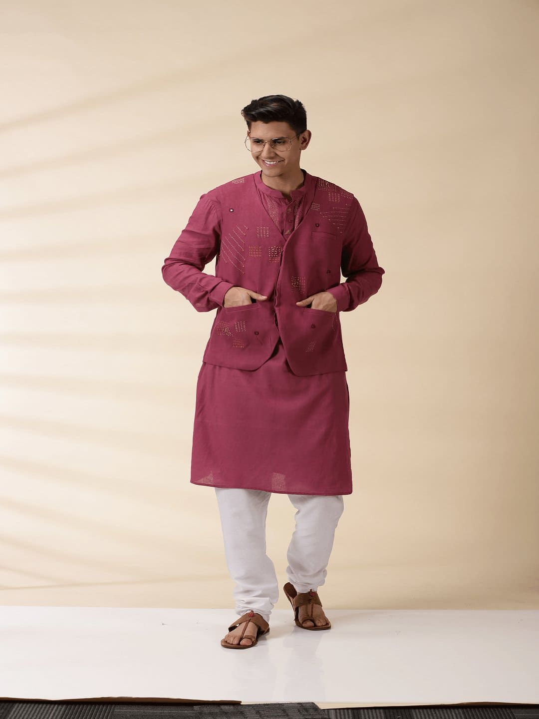 Buy Khadi Nehru Jacket Modi Jacket for Men at Best Price Charkha Tales