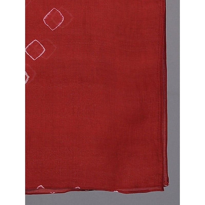 Maroon Tie & Dye Silk Stole - Charkha TalesMaroon Tie & Dye Silk Stole