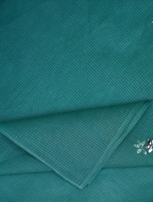 Mukaish Kota Dupatta - Green - Charkha TalesMukaish Kota Dupatta - Green
