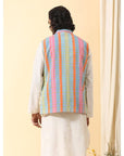 Multicolor Men Nehru Jacket - Charkha TalesMulticolor Men Nehru Jacket