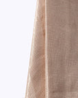 Off-White Stripes Pure Silk Chanderi Fabric - Charkha TalesOff-White Stripes Pure Silk Chanderi Fabric