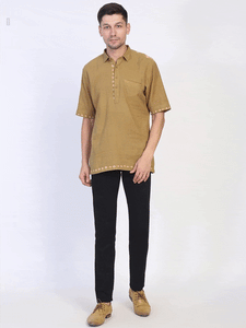 Designer Tie Dye Shirt - Olive Green