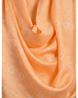 Orange Hand Dyed Silk Scarf - Charkha TalesOrange Hand Dyed Silk Scarf