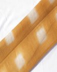 Orange Stripes Silk Chanderi Fabric - Charkha TalesOrange Stripes Silk Chanderi Fabric