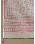 Pink Block Print Anarkali Kurta Set - Charkha TalesPink Block Print Anarkali Kurta Set