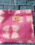 Pink Tie Dye Tote Bag - Charkha TalesPink Tie Dye Tote Bag