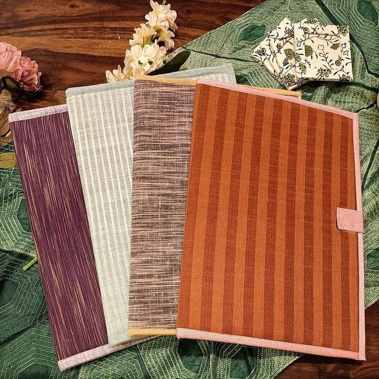 Handmade Upcycled File Folder Bag - Eco-Friendly Style – Charkha Tales