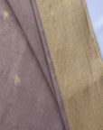 Purple Banarsi Butte Silk Fabric - Charkha TalesPurple Banarsi Butte Silk Fabric