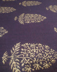 Purple Block print Cotton Fabric - Charkha TalesPurple Block print Cotton Fabric