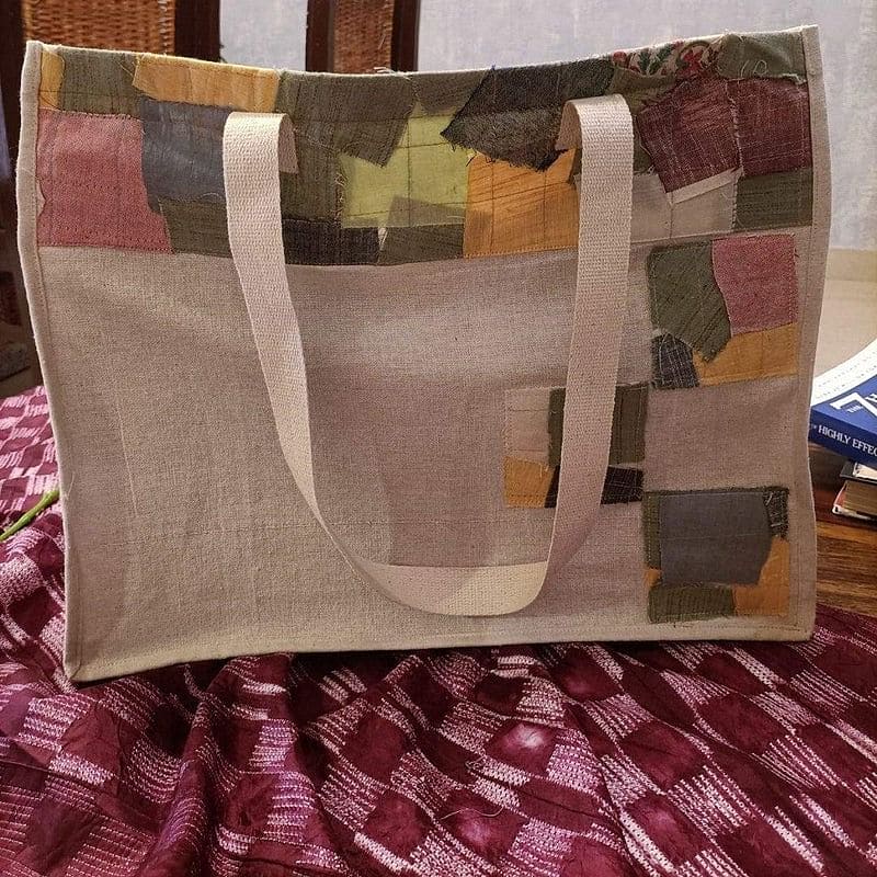 Recycled Khadi Cotton Bag - Charkha TalesRecycled Khadi Cotton Bag
