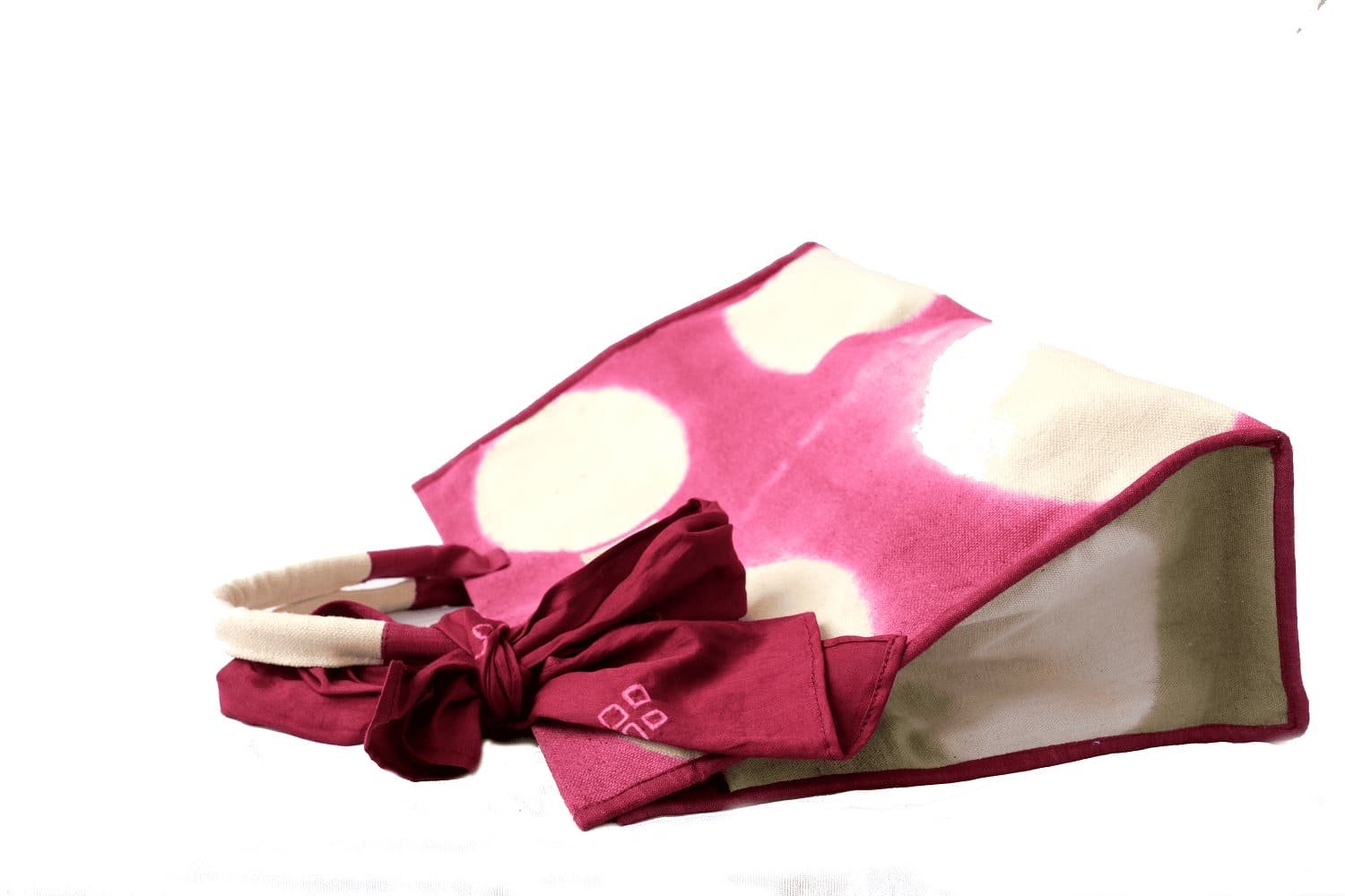 Red Tie Dye Tote Bag - Charkha TalesRed Tie Dye Tote Bag