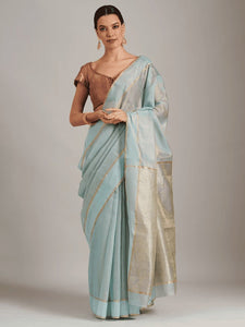 Silk Chanderi Saree - Green