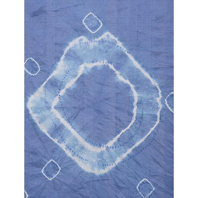 Silk Scarf - Grey - Blue - Charkha TalesSilk Scarf - Grey - Blue