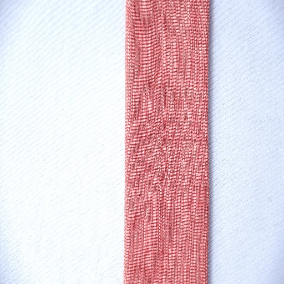 Textured Khadi Cotton Fabric - Red - Charkha TalesTextured Khadi Cotton Fabric - Red