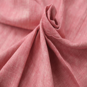 Textured Khadi Cotton Fabric - Red