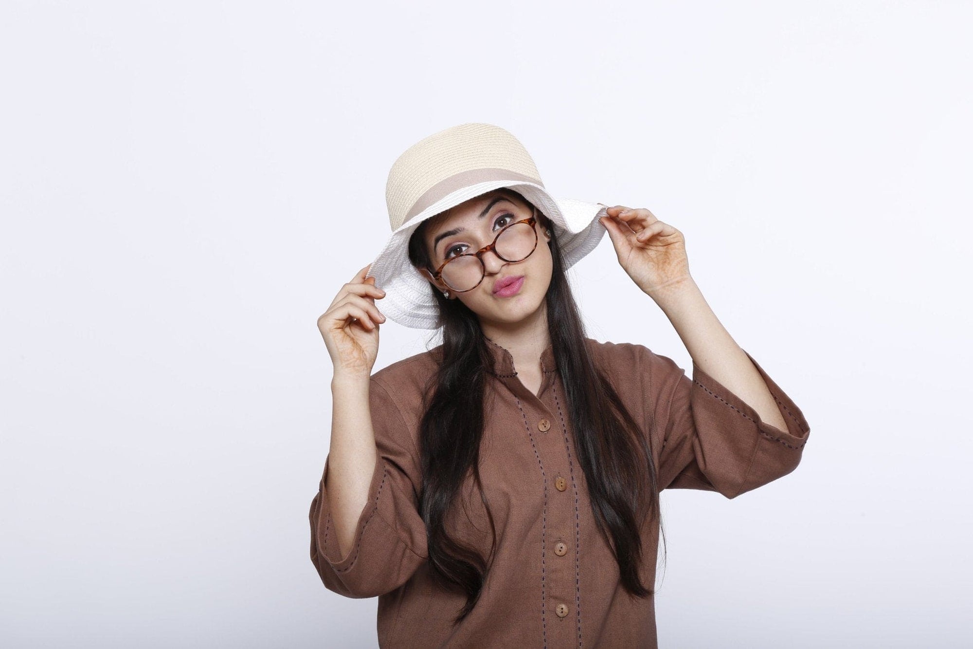 Women Cotton Co - Ord Set - Brown - Charkha TalesWomen Cotton Co - Ord Set - Brown