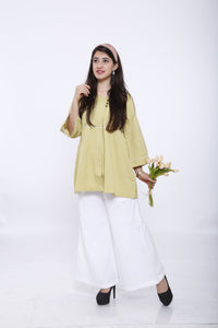 Women Cotton Co-Ord Set - Sea Green