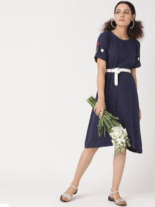 Women Crochet Dress - Blue