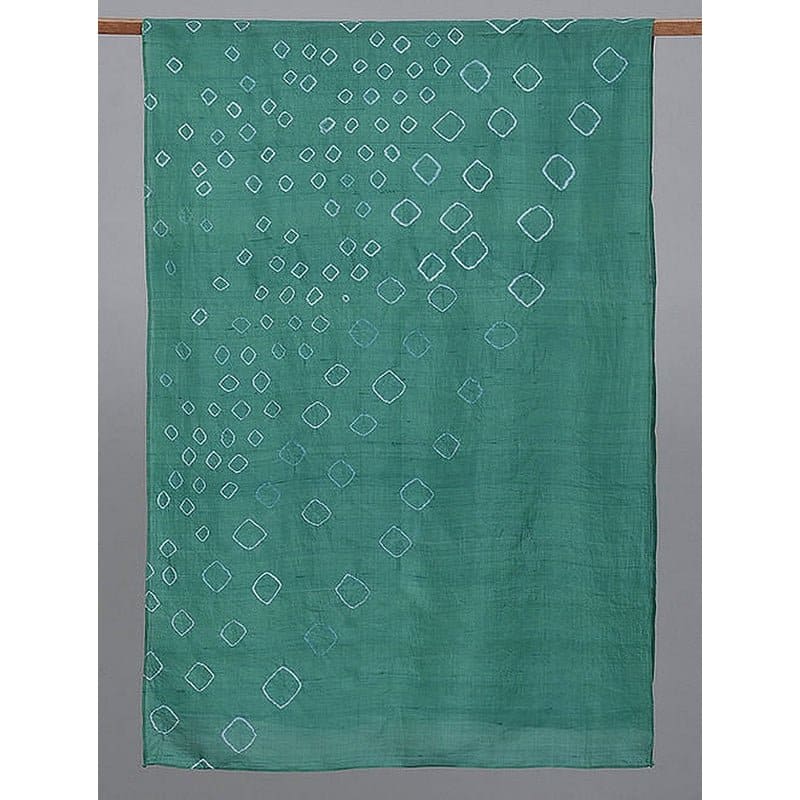 Women Tie dye Scarf - Green - Charkha TalesWomen Tie dye Scarf - Green