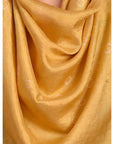 Yellow hand dyed Silk Scarf. - Charkha TalesYellow hand dyed Silk Scarf.