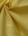 Yellow Pure Slub Cotton Fabric - Charkha TalesYellow Pure Slub Cotton Fabric