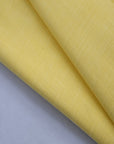 Yellow Pure Slub Cotton Fabric - Charkha TalesYellow Pure Slub Cotton Fabric