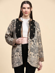 Woolen Mukaish Work Jacket - Z-BLACK